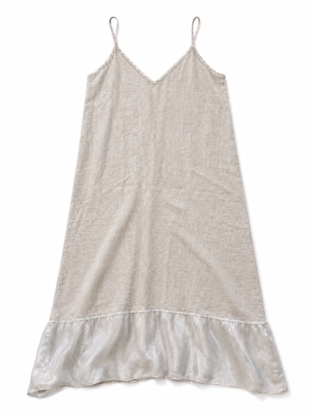 Terzo Millennio Women’s Linen Maxi Slip Dress Size Small NWT Neutral Beige